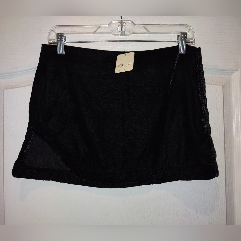 Free People Black Mini Skirt